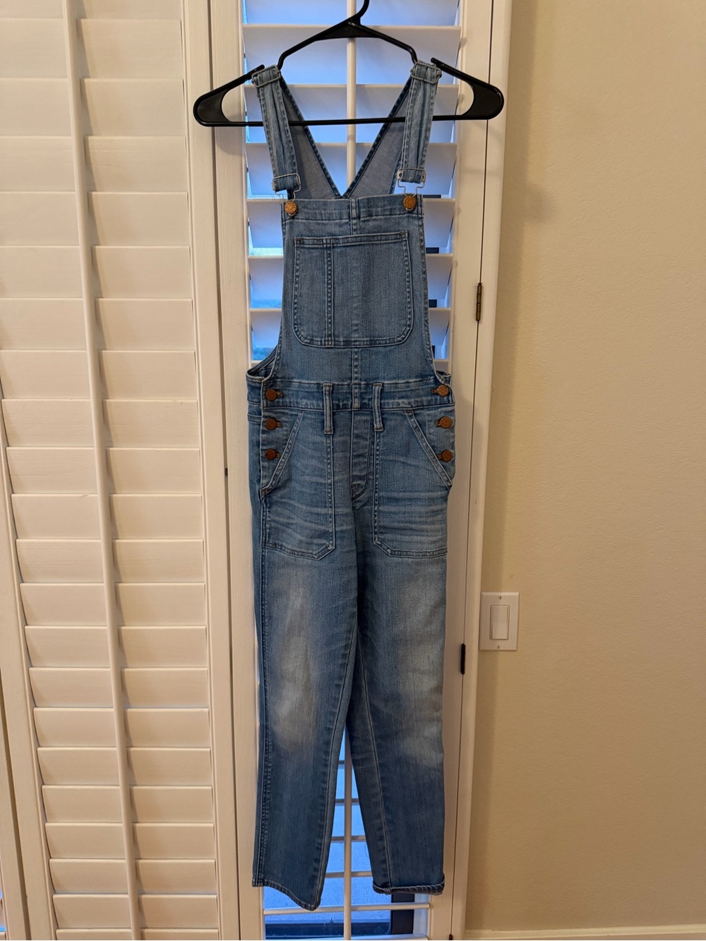 Madewell Light Blue Denim Overalls